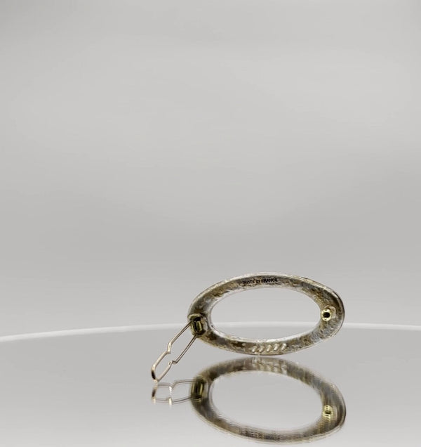 Women Ovale Clip Ajoure Fleur de Champagne