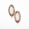 Griffe Ovale Clip Ajoure Fleur de Champagne
