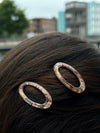 Ovale Clip Ajoure Fleur de Champagne